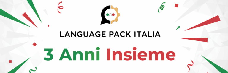 Language Pack Italia compie 3 anni!🎉